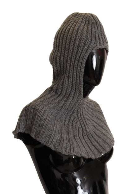 Écharpe-cache-cœur en cachemire tricoté 100 % gris Dolce & Gabbana, taille unique