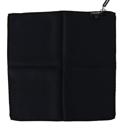 Foulard carré noir en soie 100 % Dolce & Gabbana