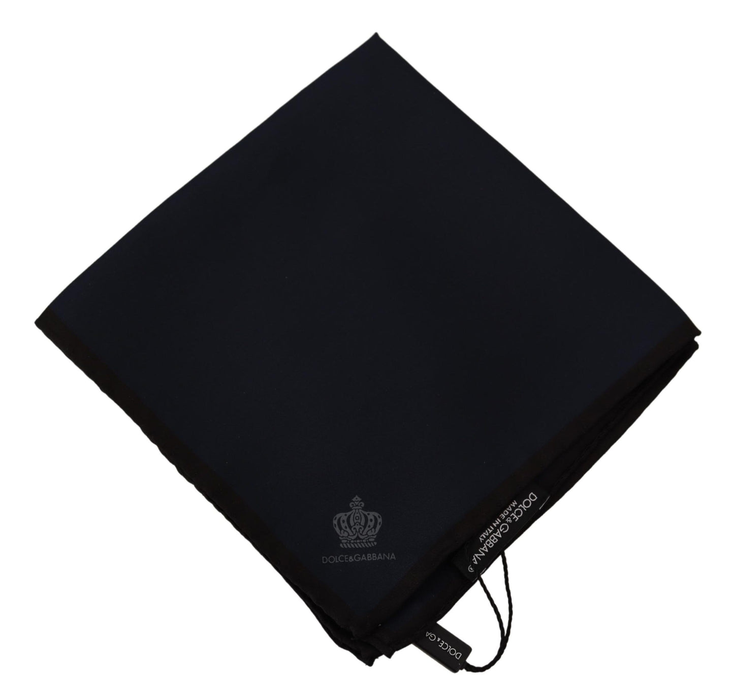 Foulard carré noir en soie 100 % Dolce & Gabbana