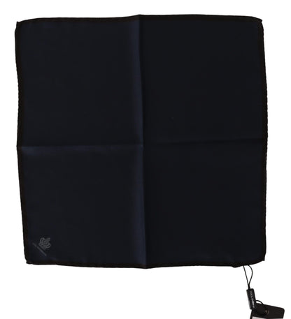 Foulard carré noir en soie 100 % Dolce & Gabbana