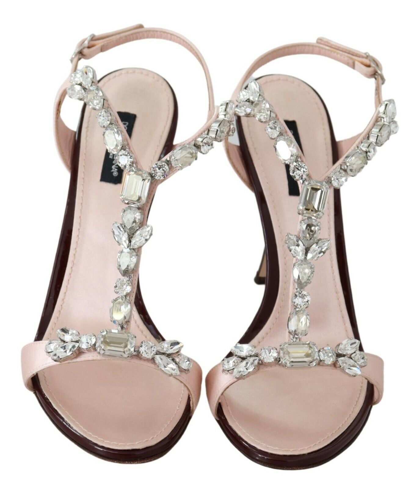 Sandales Keira à talons et cristaux roses Dolce & Gabbana
