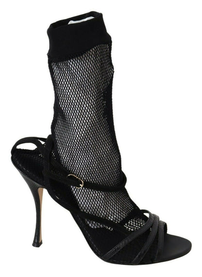 Dolce & Gabbana Bottines courtes en daim noir