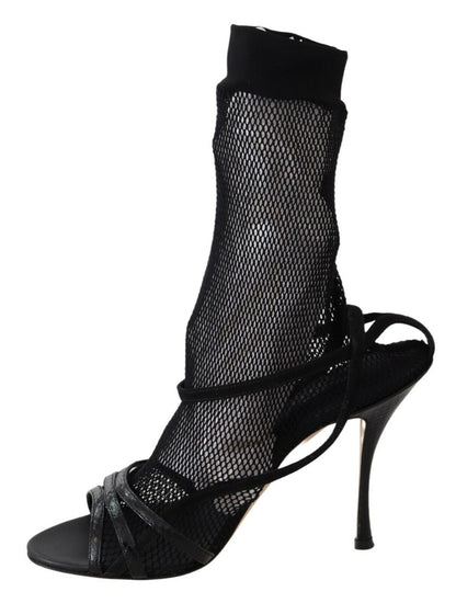 Dolce & Gabbana Bottines courtes en daim noir