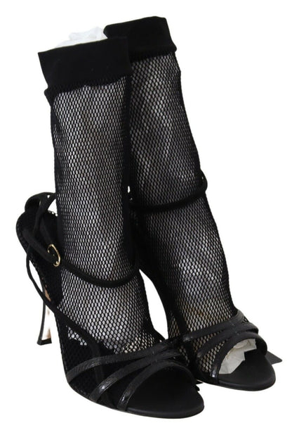 Dolce & Gabbana Bottines courtes en daim noir