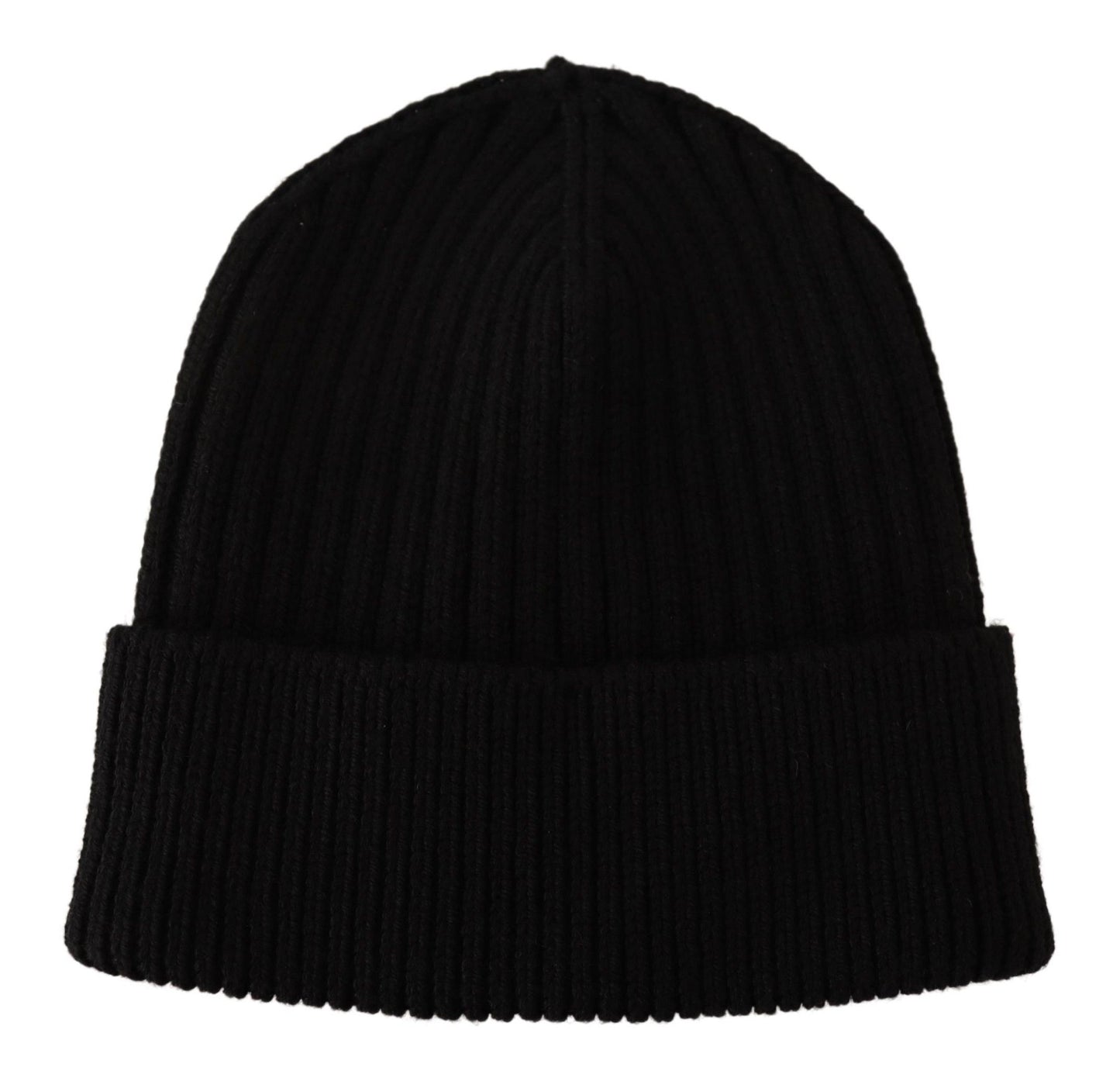 Bonnet d'hiver en laine noire pour femme Dolce & Gabbana