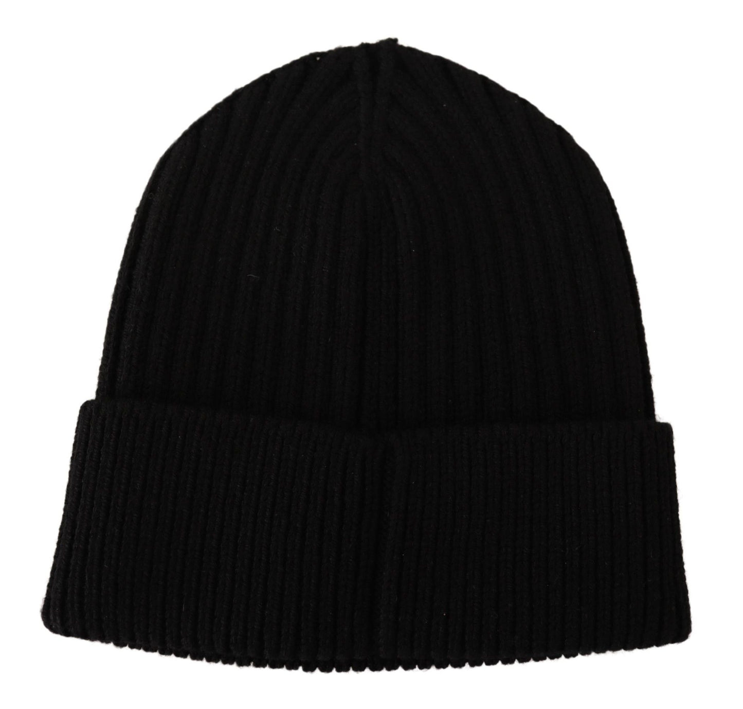 Bonnet d'hiver en laine noire pour femme Dolce & Gabbana