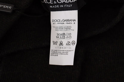 Collants chaussettes en cachemire gris Dolce & Gabbana