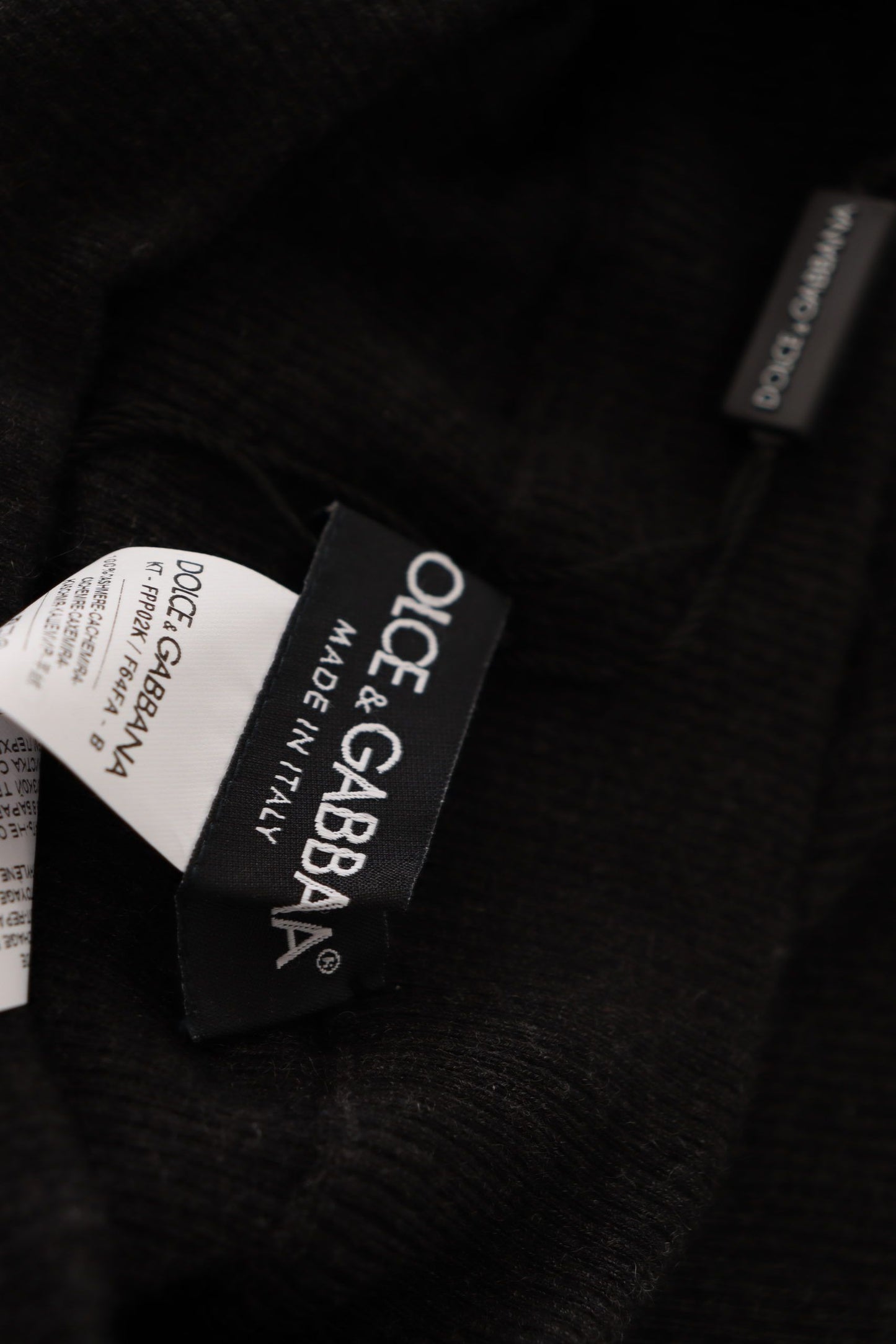 Collants chaussettes en cachemire gris Dolce & Gabbana