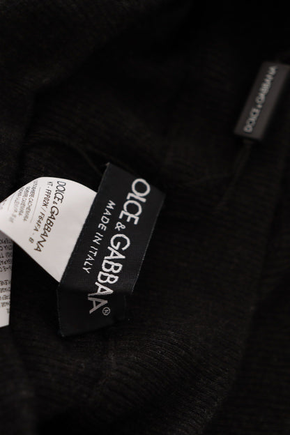 Collants chaussettes en cachemire gris Dolce & Gabbana