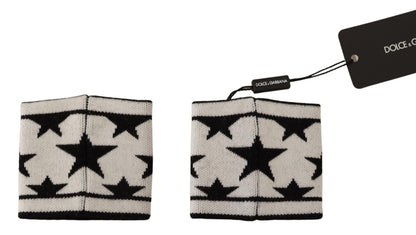 Bracelet Dolce & Gabbana en laine blanc et noir avec logo #DGMILLENNIALS