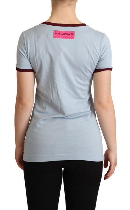 T-shirt Dolce & Gabbana D&G bleu à col ras du cou