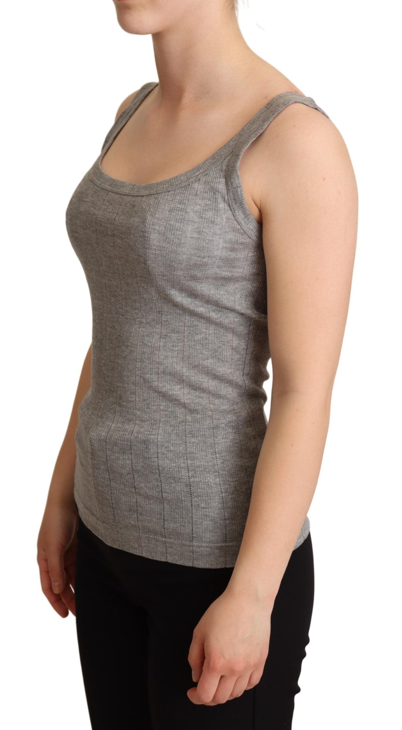 Débardeur Dolce & Gabbana gris en coton modal