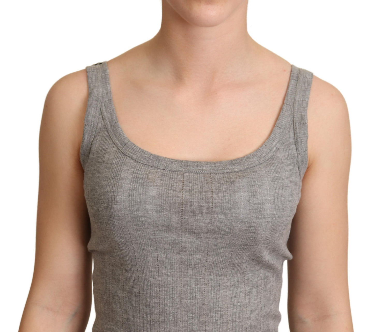 Débardeur Dolce & Gabbana gris en coton modal