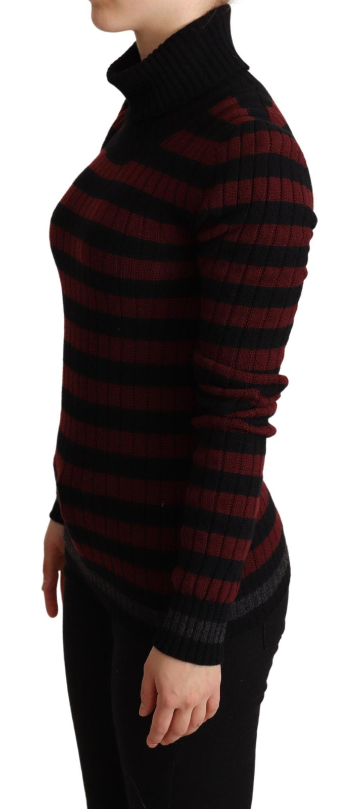 Jersey Dolce & Gabbana de lana a rayas rojas y negras