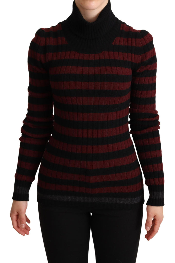 Jersey Dolce & Gabbana de lana a rayas rojas y negras