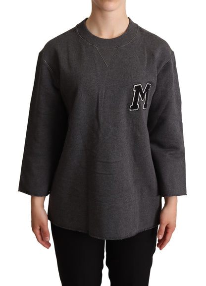 Pull-over brodé gris Dolce & Gabbana pour femme