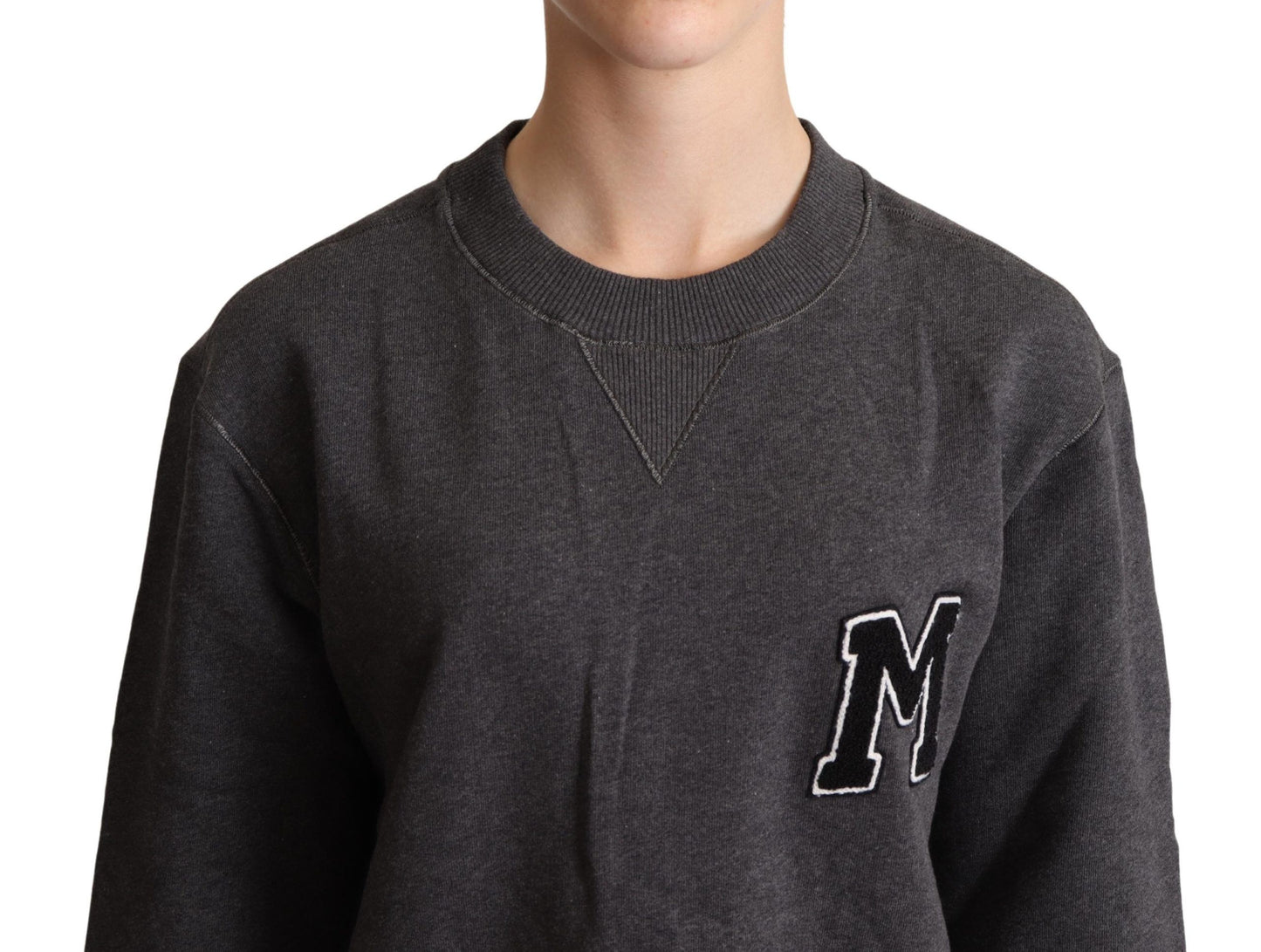 Pull-over brodé gris Dolce & Gabbana pour femme