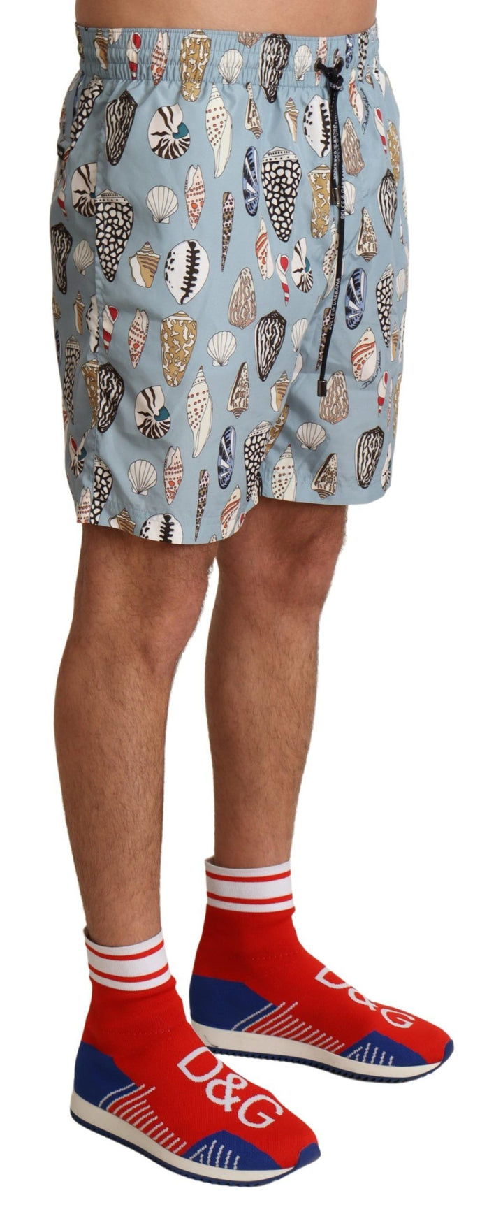 Dolce & Gabbana Bañador Shorts de Conchas Azules