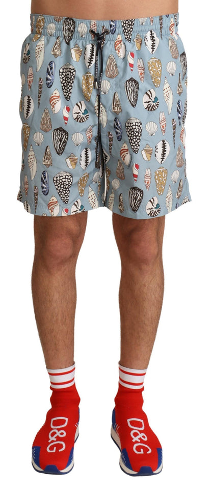 Short de bain Dolce & Gabbana Blue Seashell
