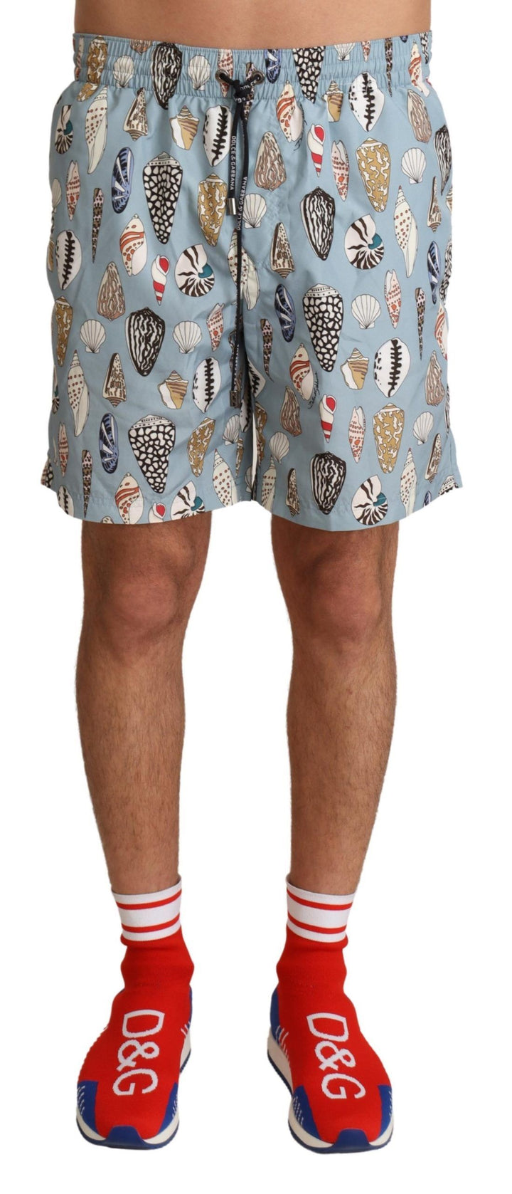 Dolce & Gabbana Bañador Shorts de Conchas Azules