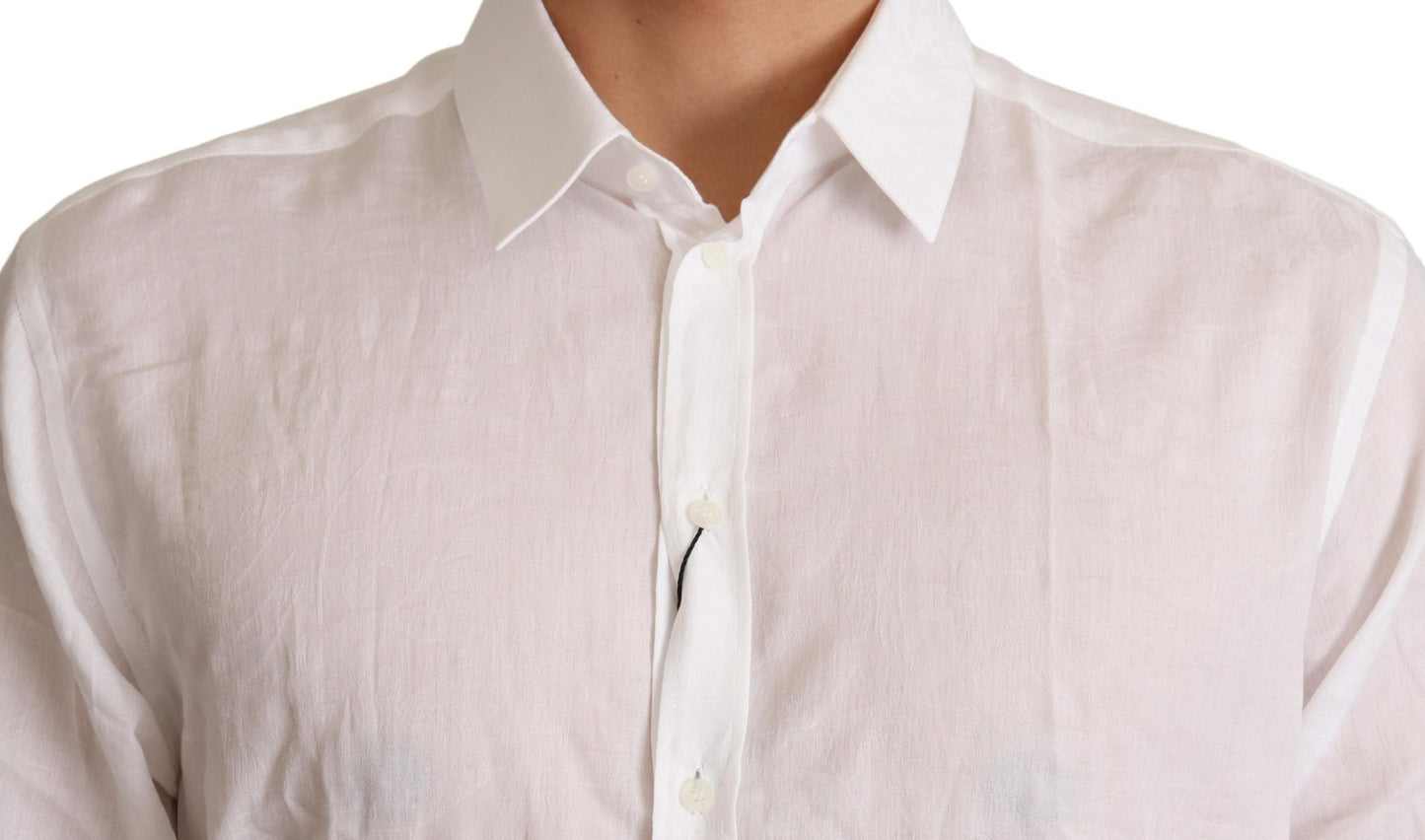 Chemise MARTINI Dolce & Gabbana en coton blanc à motif floral