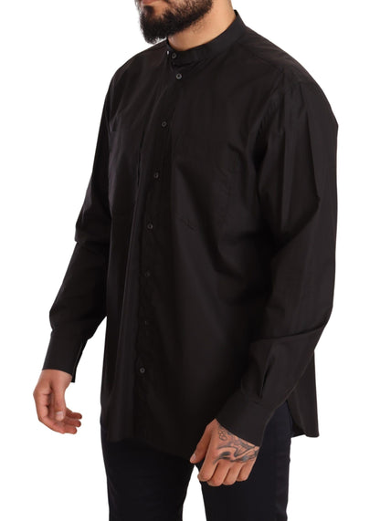 Chemise habillée Dolce & Gabbana noire 100 % coton