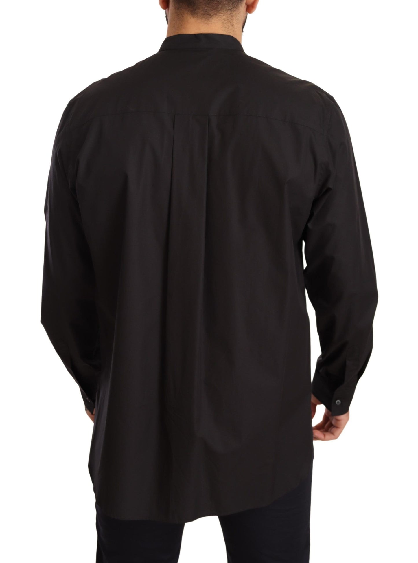 Chemise habillée Dolce & Gabbana noire 100 % coton