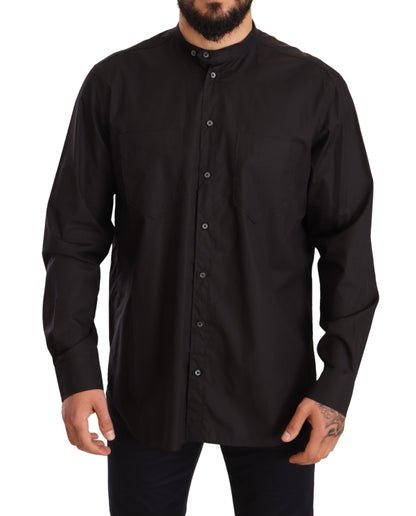 Chemise habillée Dolce & Gabbana noire 100 % coton
