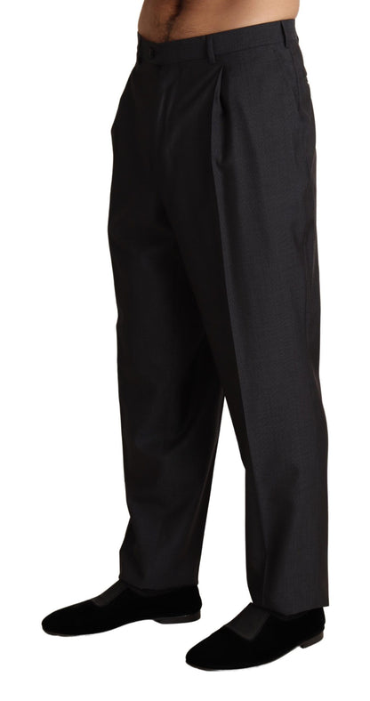 Pantalon de costume Dolce & Gabbana gris en mélange de laine