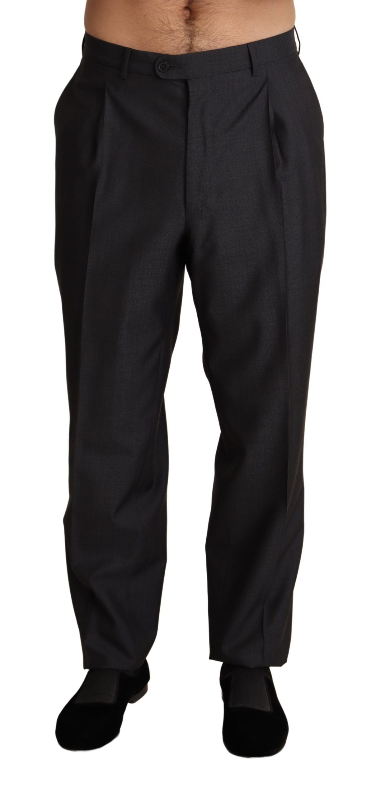 Pantalon de costume Dolce & Gabbana gris en mélange de laine