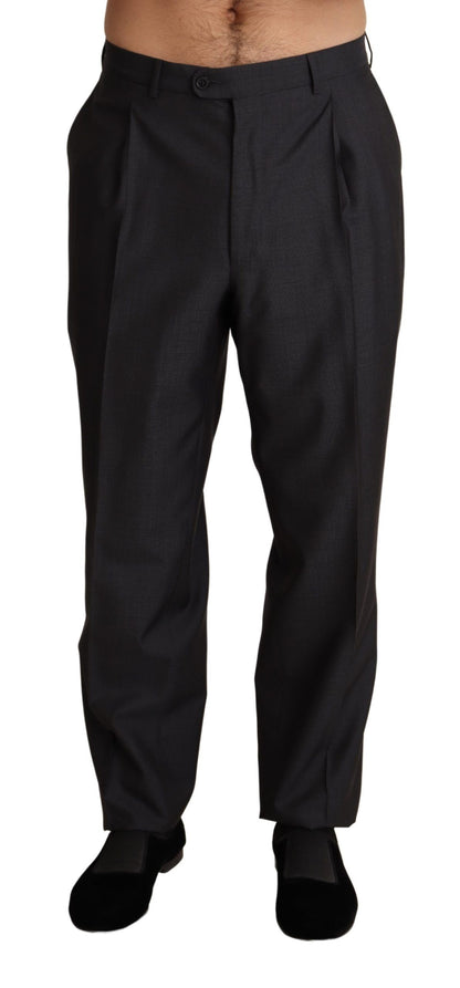 Pantalon de costume Dolce & Gabbana gris en mélange de laine