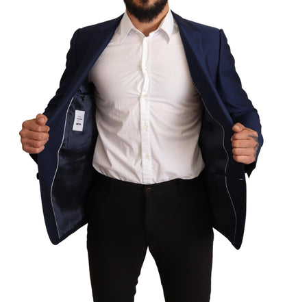 Veste ajustée Dolce & Gabbana bleu marine Blazer MARTINI