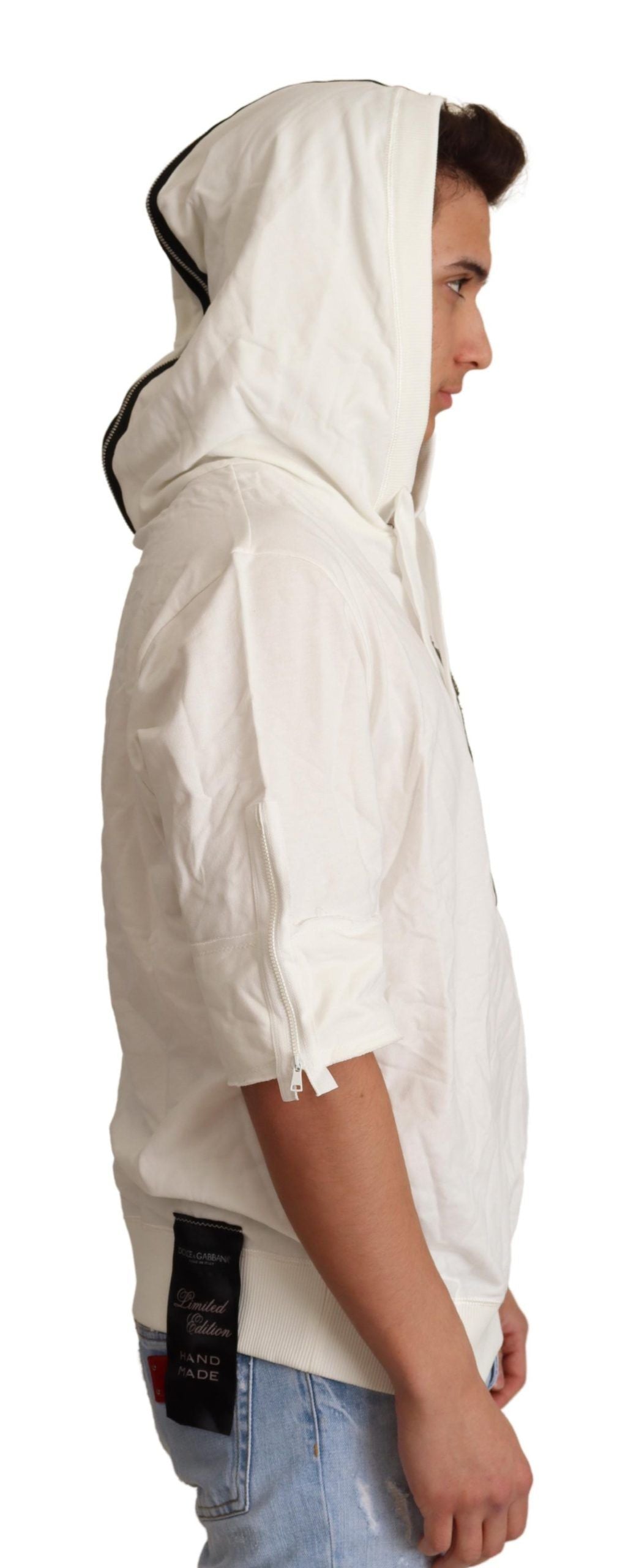 Sweat à capuche blanc édition limitée Dolce & Gabbana