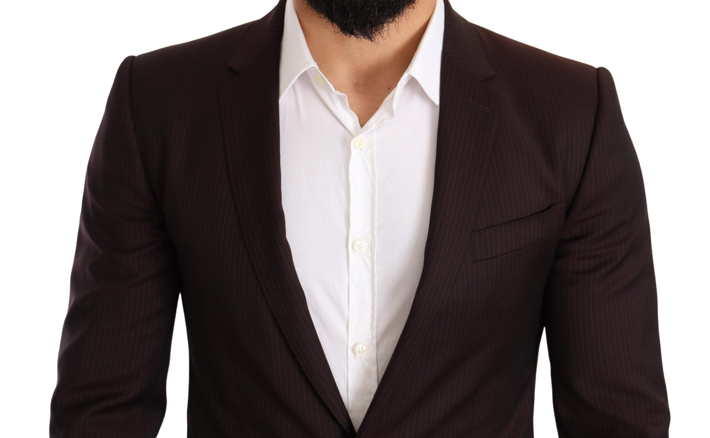 Costume ajusté MARTINI en laine bordeaux Dolce & Gabbana
