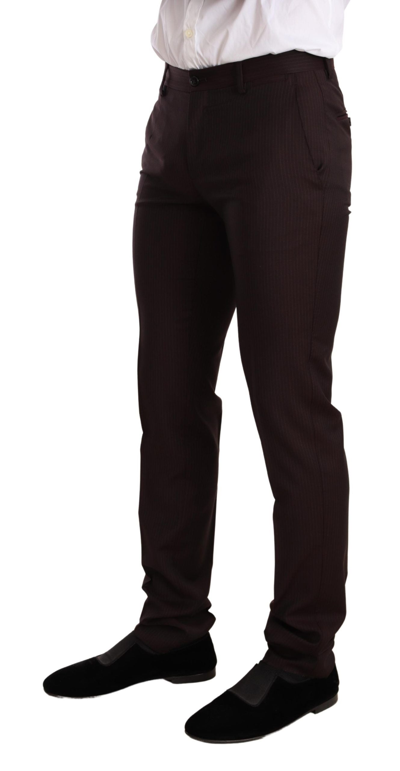 Costume ajusté MARTINI en laine bordeaux Dolce & Gabbana