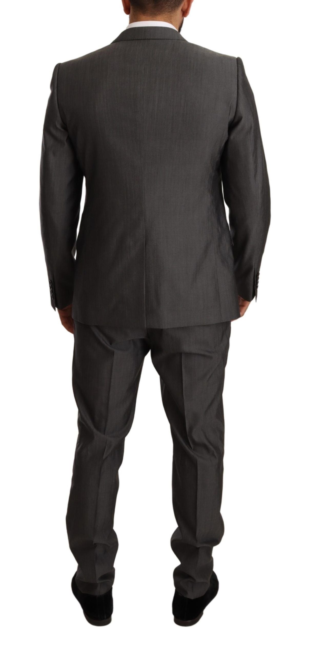 Ensemble de costume Dolce & Gabbana gris métallisé MARTINI coupe ajustée