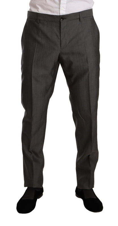Ensemble de costume Dolce & Gabbana gris métallisé MARTINI coupe ajustée