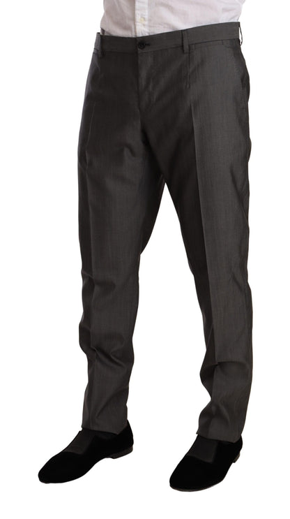 Ensemble de costume Dolce & Gabbana gris métallisé MARTINI coupe ajustée