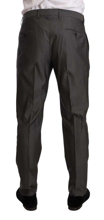 Ensemble de costume Dolce & Gabbana gris métallisé MARTINI coupe ajustée