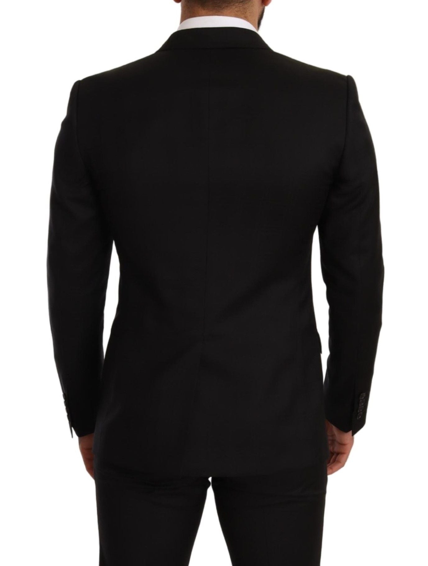 Costume 2 pièces noir à carreaux coupe slim MARTINI Dolce & Gabbana