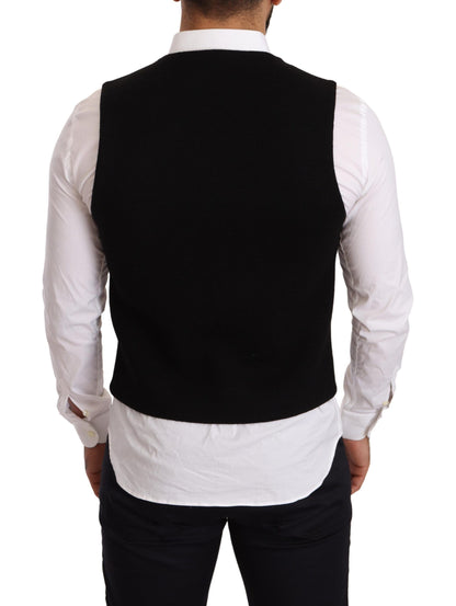 Gilet droit Dolce & Gabbana en coton noir