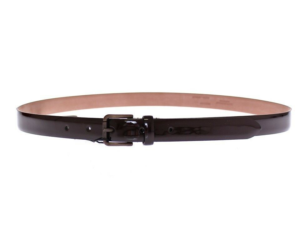 Dolce & Gabbana Ceinture en cuir marron à logo