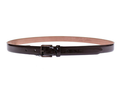 Dolce & Gabbana Ceinture en cuir marron à logo