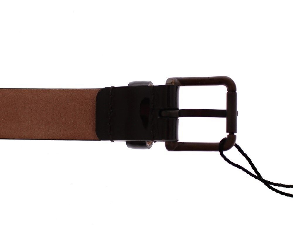 Dolce & Gabbana Ceinture en cuir marron à logo
