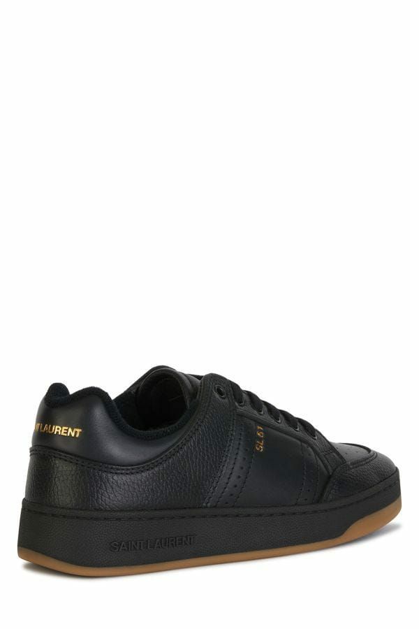 Baskets basses Saint Laurent en cuir de veau noir