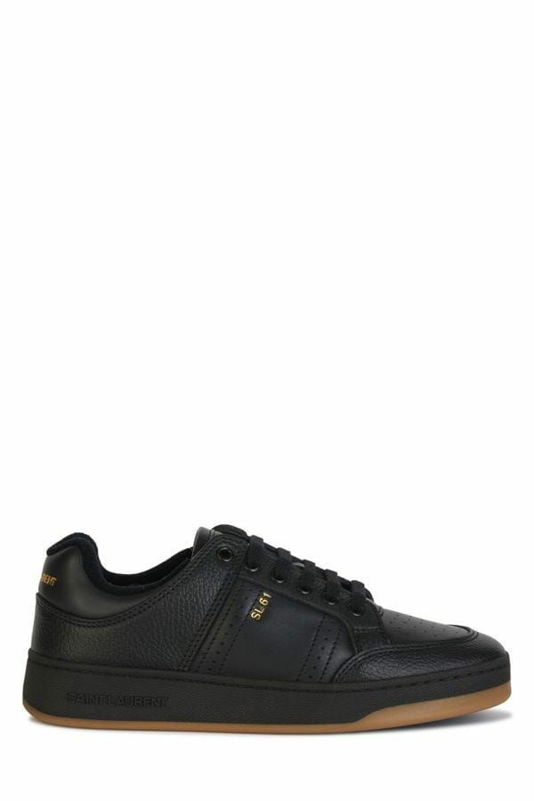 Baskets basses Saint Laurent en cuir de veau noir
