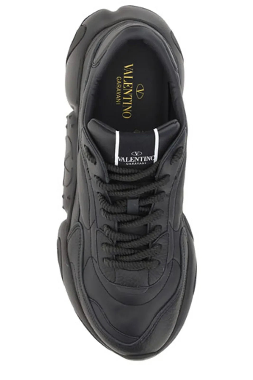 Baskets Valentino Garavani en cuir de veau noir