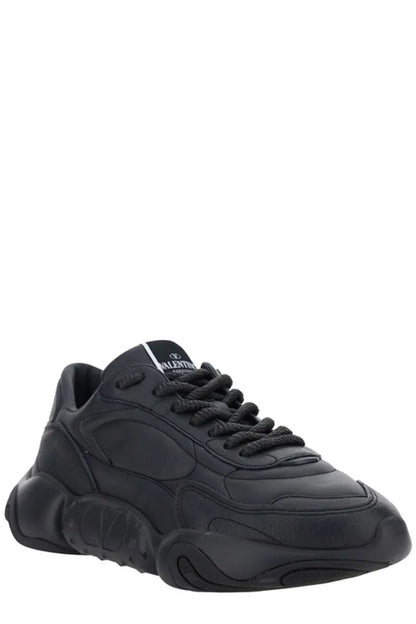 Baskets Valentino Garavani en cuir de veau noir