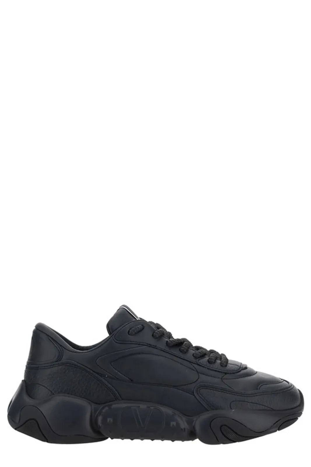 Baskets Valentino Garavani en cuir de veau noir