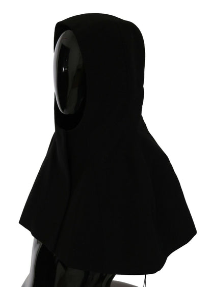 Écharpe-cagoule Dolce & Gabbana en laine noire